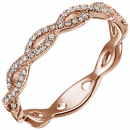 Damen Ring 585 Gold Rotgold 49 Diamanten Brillanten 0,22ct. Goldring - 56mm